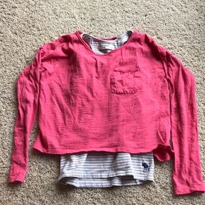abercrombie kids double layer tee